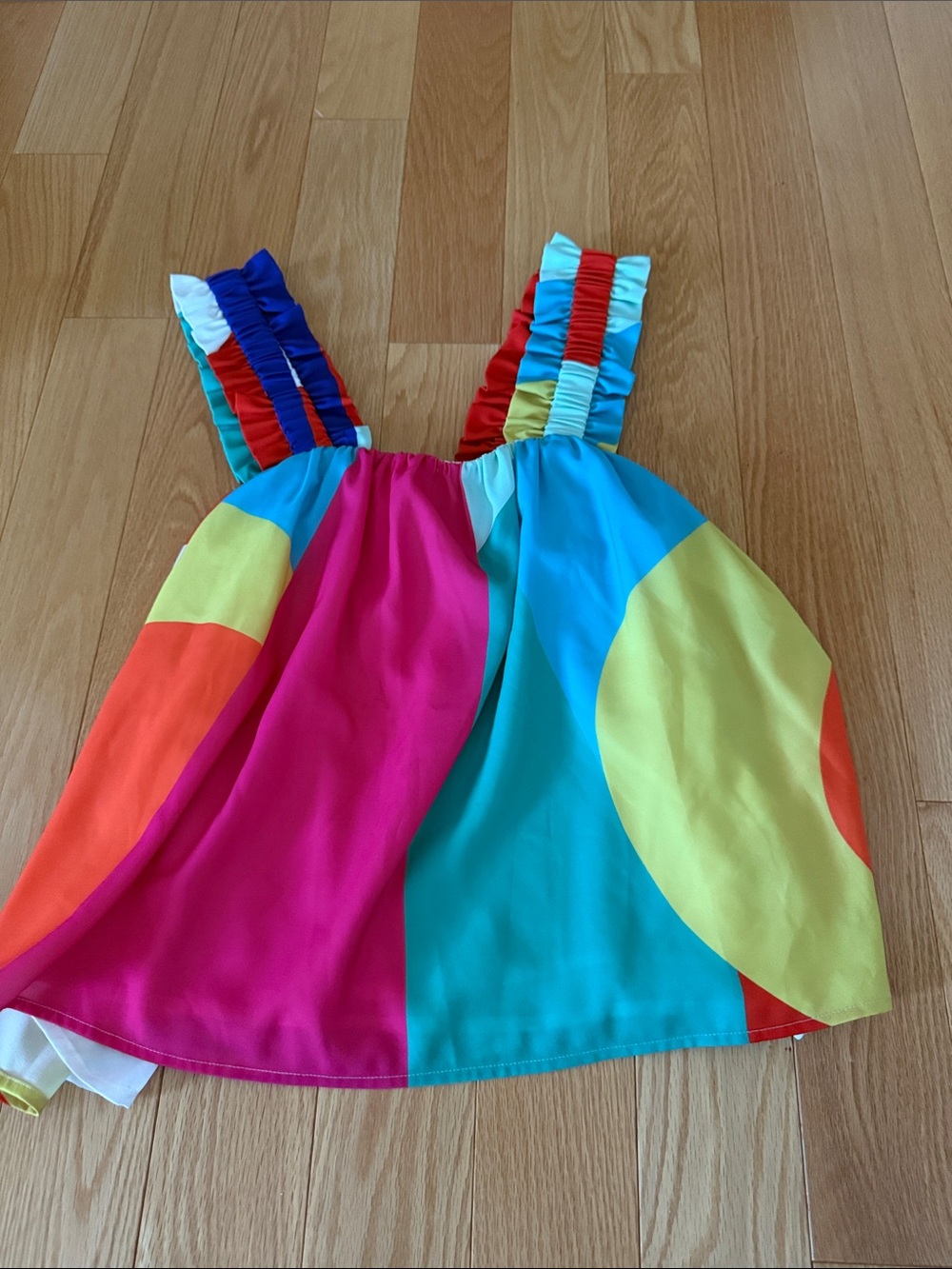 Colorblock Rainbow Tank Top for women  - Bright Multicolor